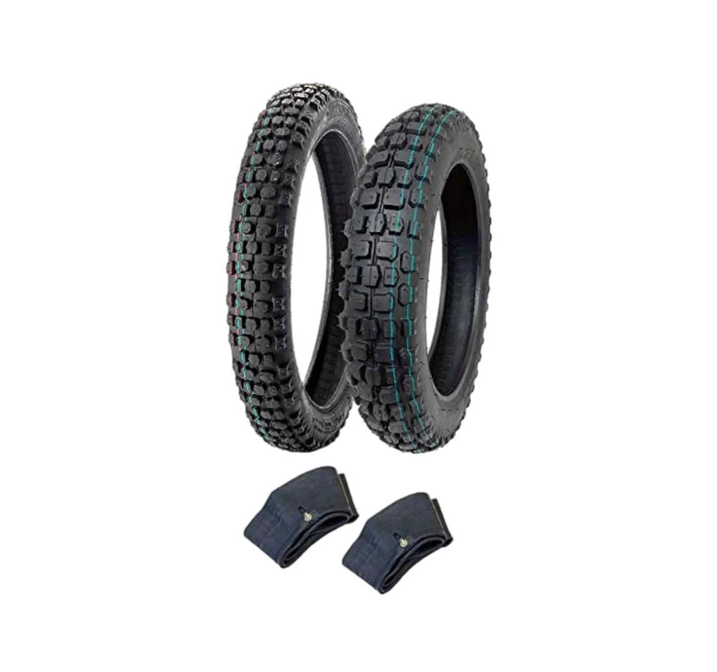 Knobby Tire Set For Tuttio (With Tubes)