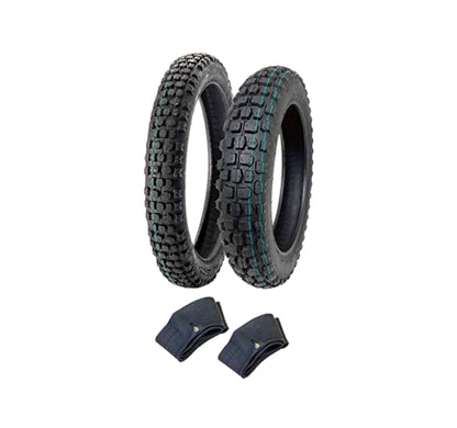 Knobby Tire Set For Tuttio (With Tubes)