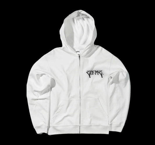 Ziemz White Zip Up - Voltx